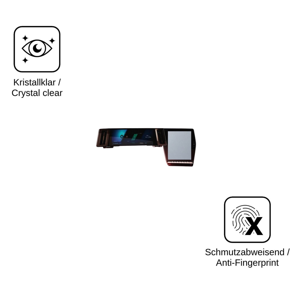 2x Screen Protector for Renault Austral openR Link 12 Flexible Glass 9H dipos