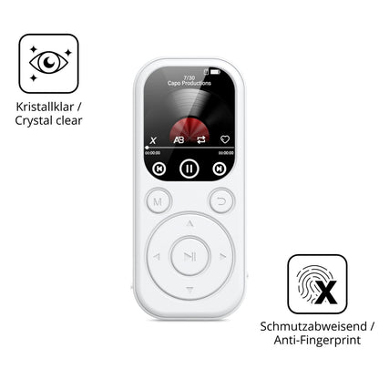 Flexible TPU-Folie passend zugeschnitten für RWSRW MP301-BS MP3-Player, vollständige Abdeckung