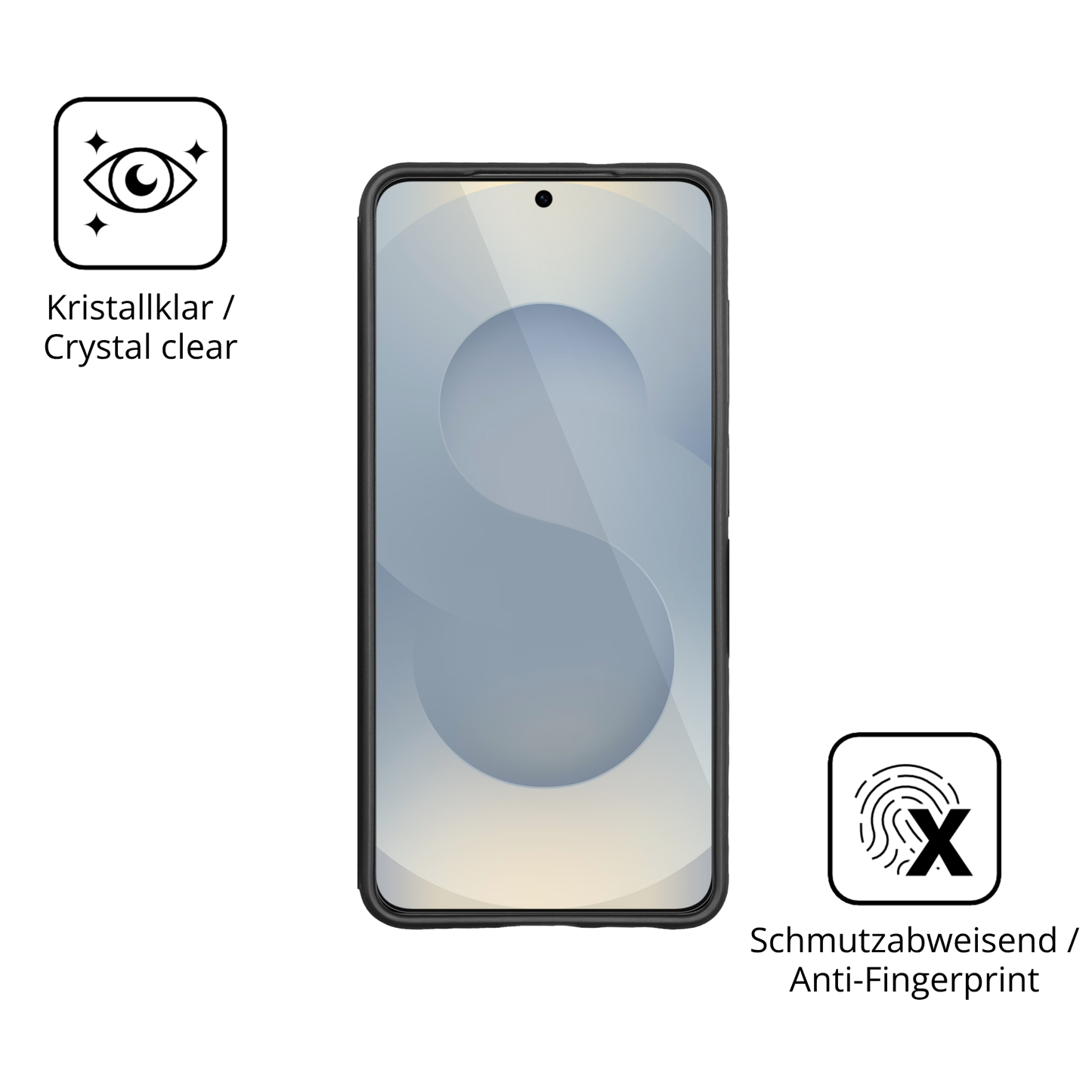 Flexible TPU-Folie passend zugeschnitten f�r Samsung Galaxy S26 Case Friendly, vollst�ndige Abdeckung