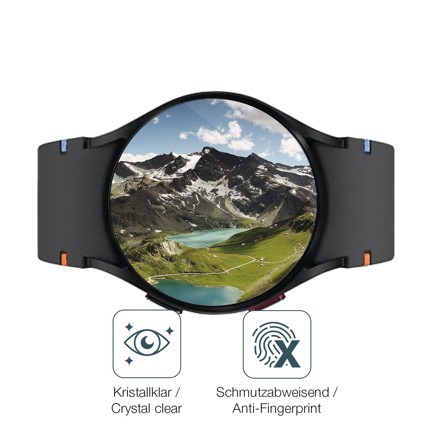 Flexible TPU-Folie passend zugeschnitten für Samsung Galaxy Watch FE 40mm, vollständige Abdeckung