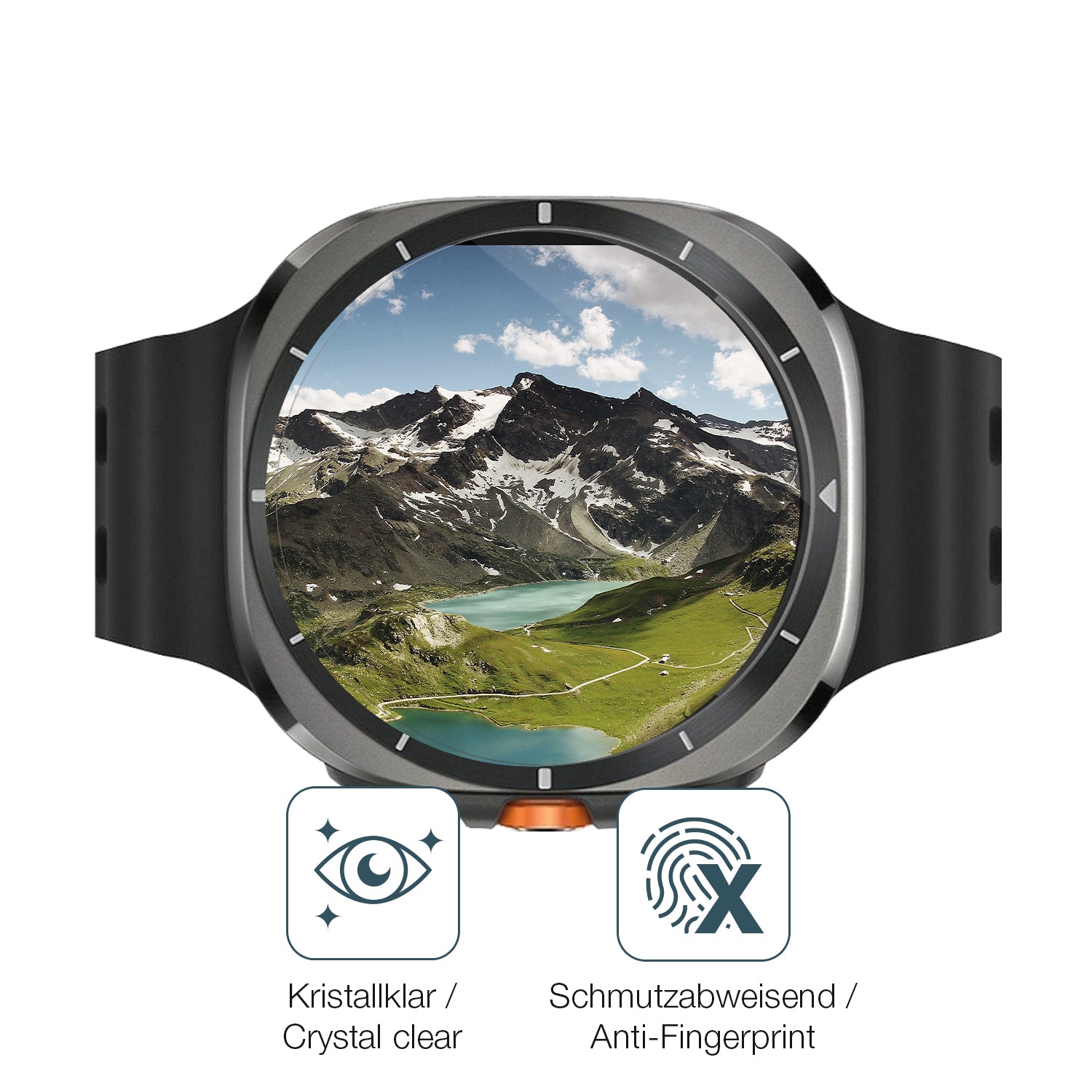 Flexible TPU-Folie passend zugeschnitten für Samsung Galaxy Watch Ultra, vollständige Abdeckung