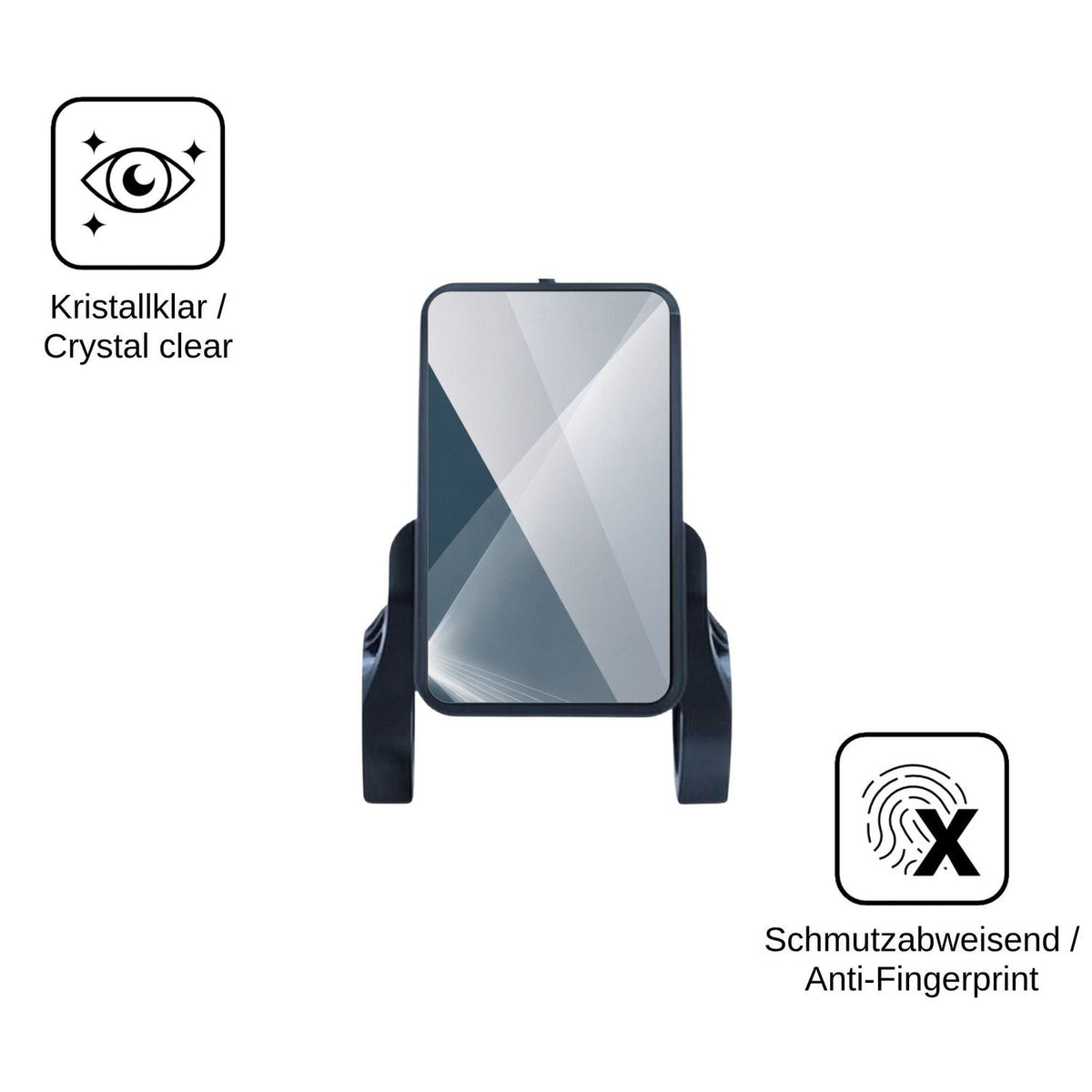 2x Screen Protector for Sharplace Digitalanzeige 81F Flexible Glass 9H dipos