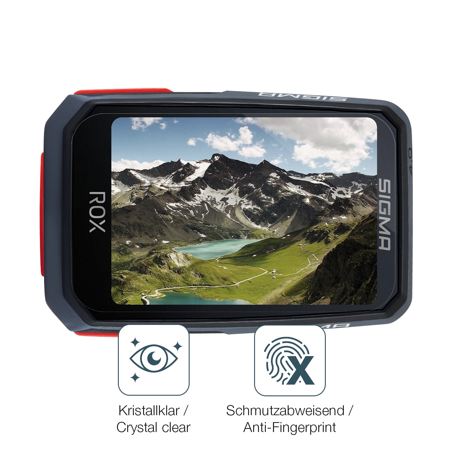 Flexible TPU-Folie passend zugeschnitten für SIGMA Sport Rox 4.0, vollständige Abdeckung