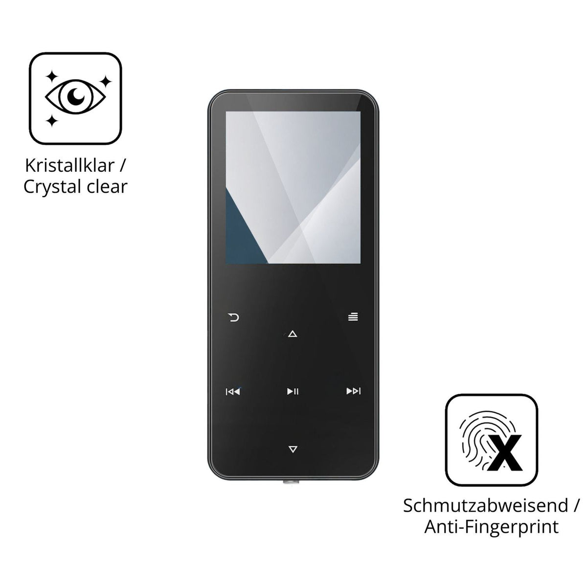 Flexible TPU-Folie passend zugeschnitten für Skibiles CMP3-MYG01, vollständige Abdeckung