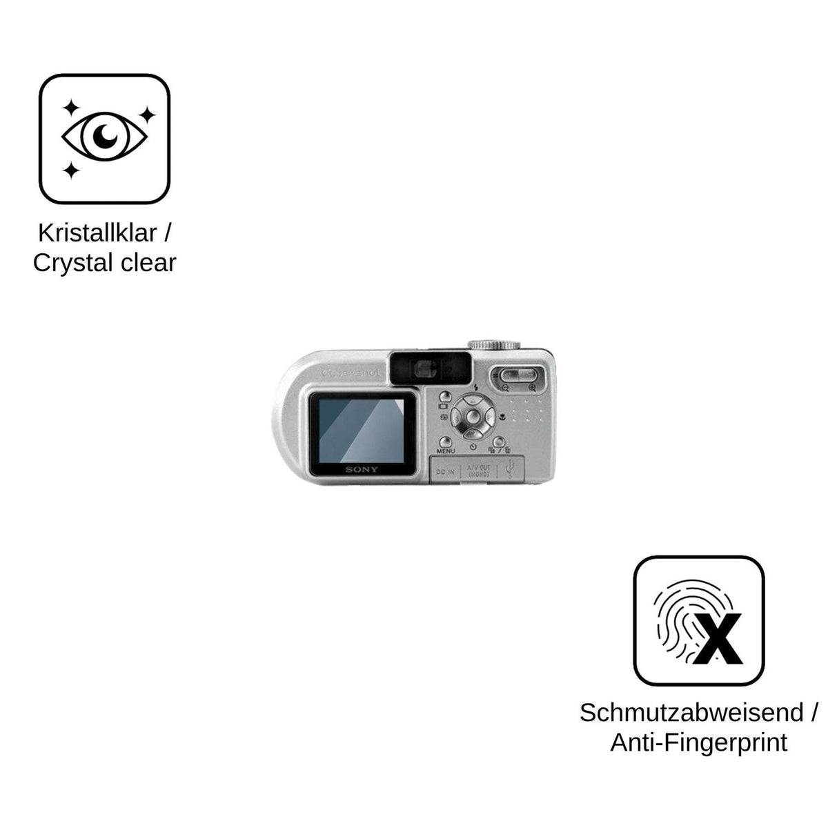 2x Screen Protector for Sony Cyber-Shot DSC-P8 Flexible Glass 9H dipos