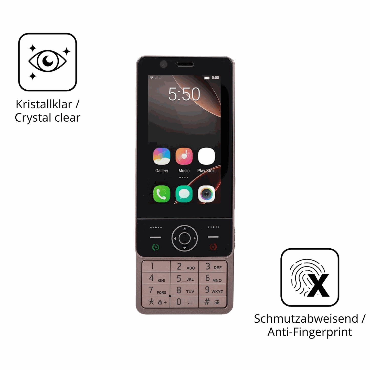 Flexible TPU-Folie passend zugeschnitten für Sxhlseller Slide Phone, vollständige Abdeckung