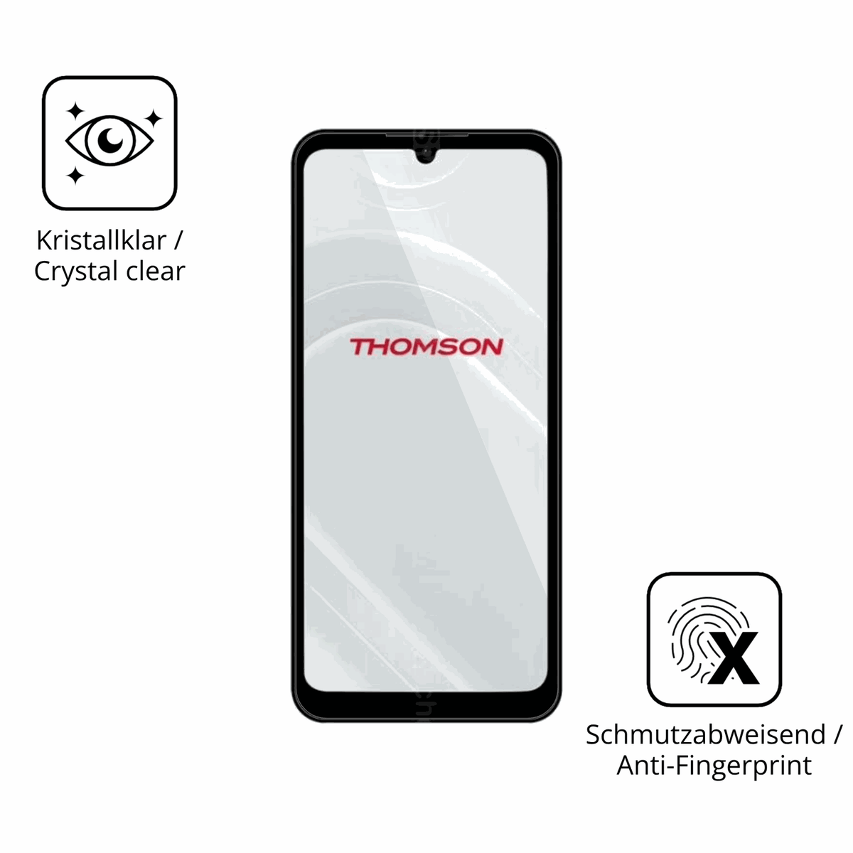 Flexible TPU-Folie passend zugeschnitten für Thomson Origin 680, vollständige Abdeckung
