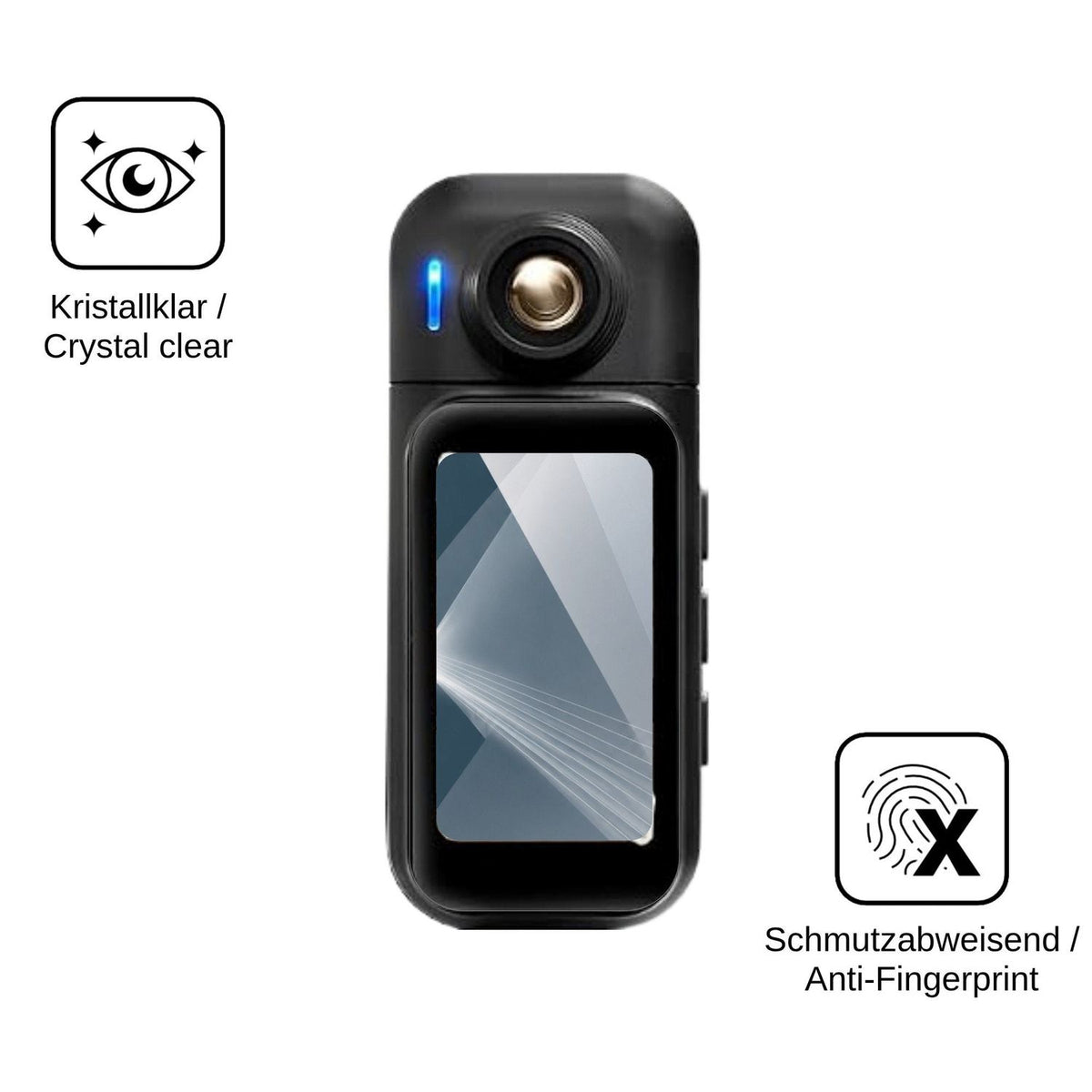 2x Screen Protector for Tiantianle H91 Action Cam Flexible Glass 9H dipos