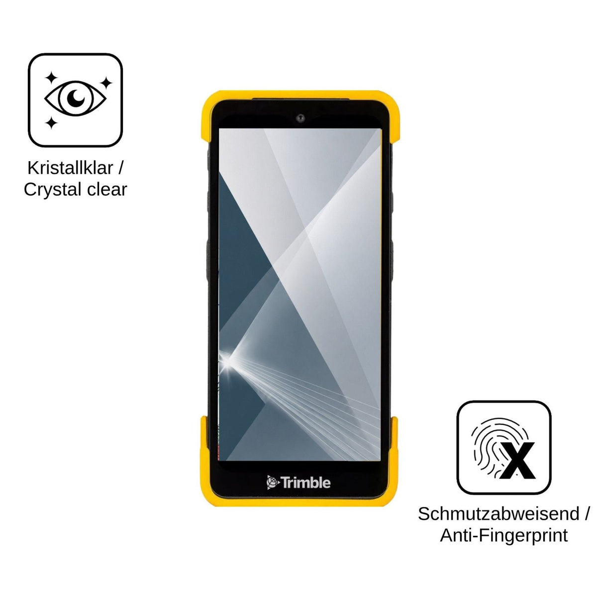 2x Screen Protector for Trimble TDC6 Flexible Glass 9H dipos