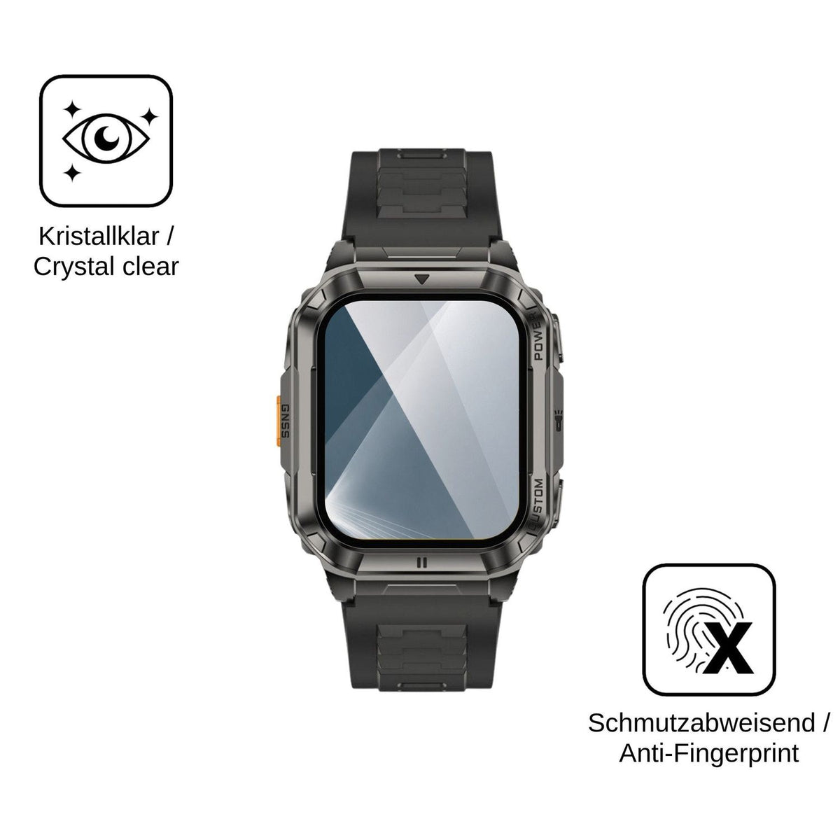 2x Screen Protector for Ulefone Armor Watch Ultra Flexible Glass 9H dipos