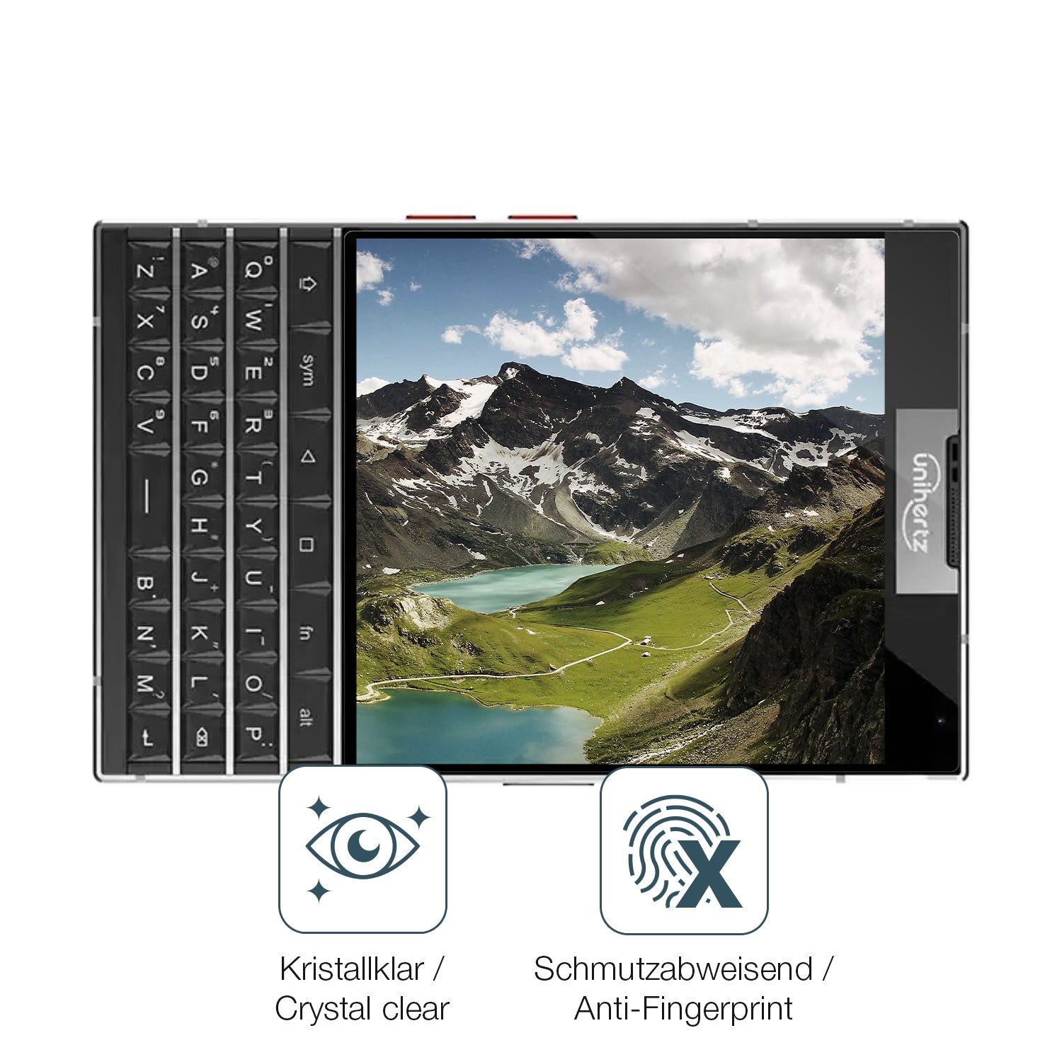 Flexible TPU-Folie passend zugeschnitten für Unihertz Titan 2, vollständige Abdeckung