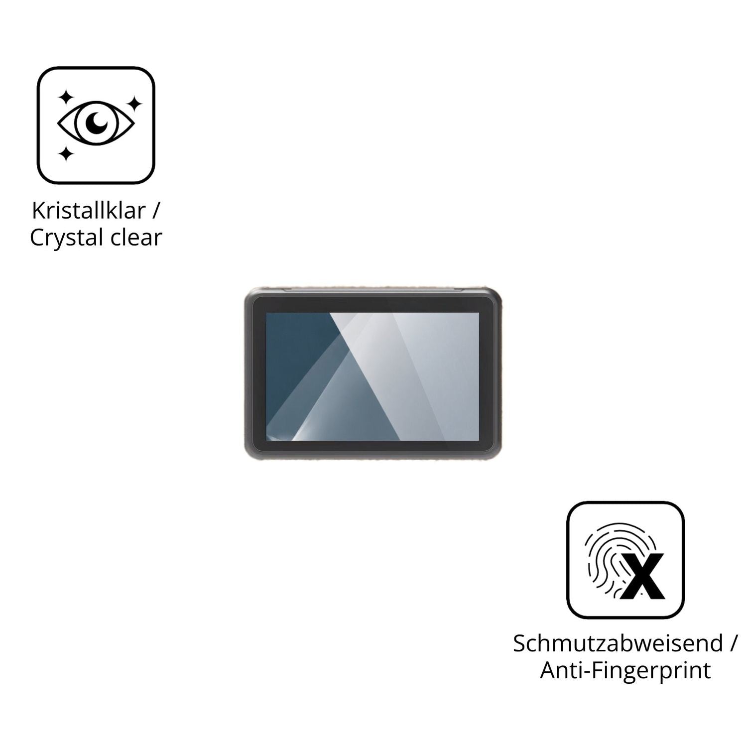 Flexible TPU-Folie passend zugeschnitten für VECTOR AGR HD408, vollständige Abdeckung