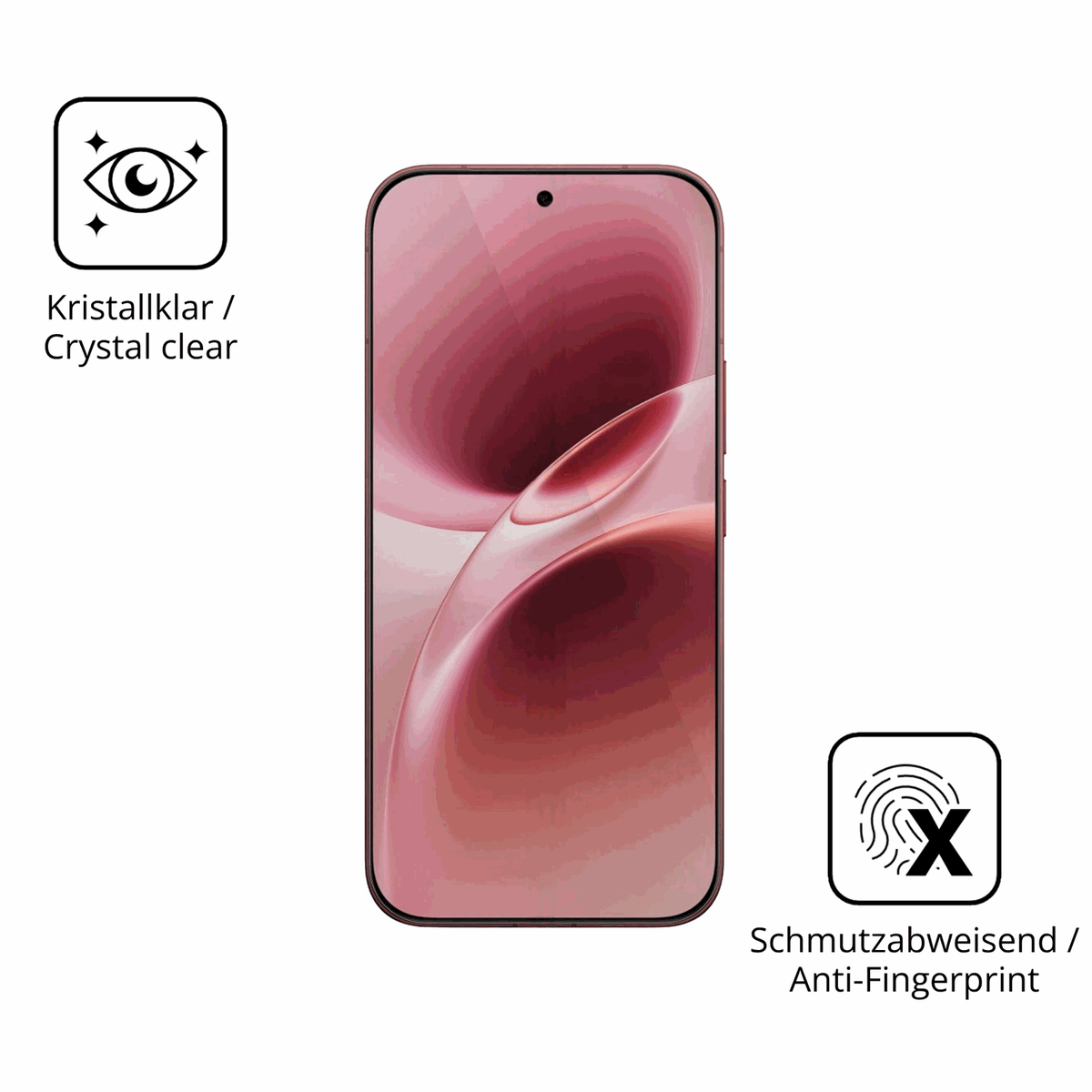 Flexible TPU-Folie passend zugeschnitten für Vivo V70, vollständige Abdeckung