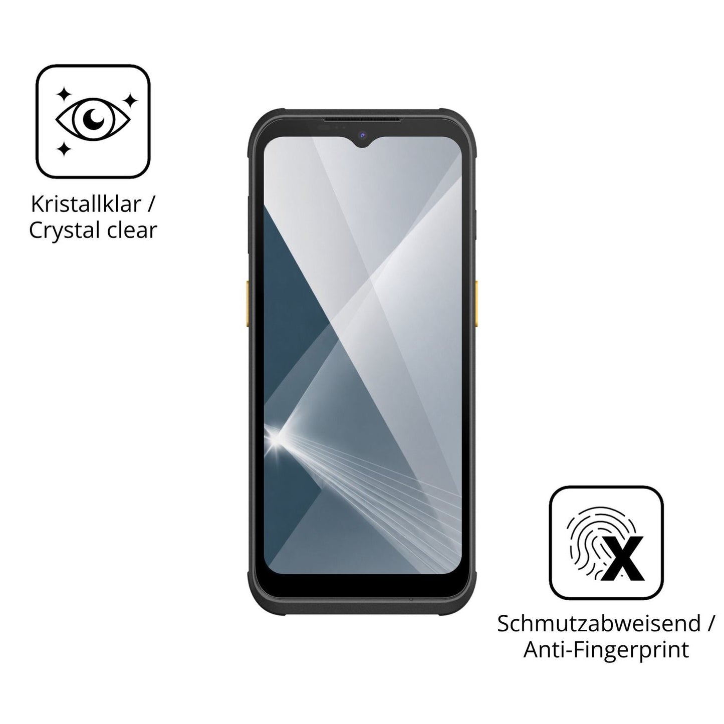 Flexible TPU-Folie passend zugeschnitten für Werock Rockscan A260, vollständige Abdeckung