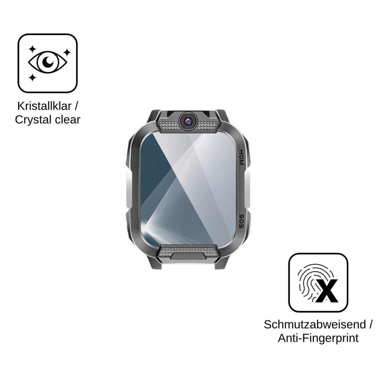 2x Screen Protector for whraills 001-BAK Flexible Glass 9H dipos
