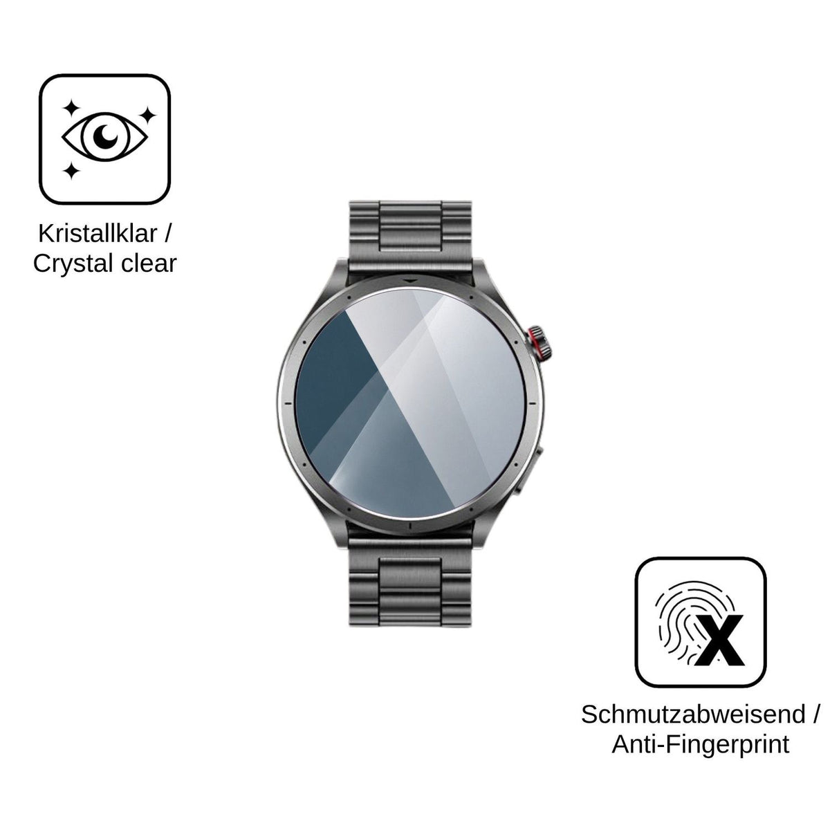 2x Screen Protector for whraills ET472 Flexible Glass 9H dipos