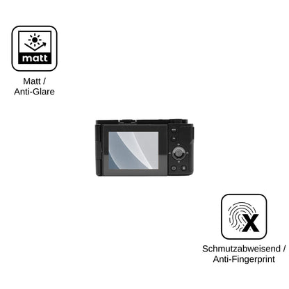 2x Screen Protector for AgfaPhoto Realishot C130 matte Flexible Glass 9H dipos