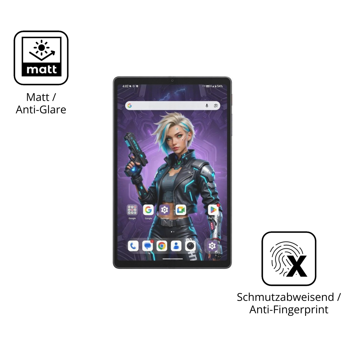 9H Hartbeschichtete, flexible Folie passend zugeschnitten für Alldocube iPlay 80 mini Ultra