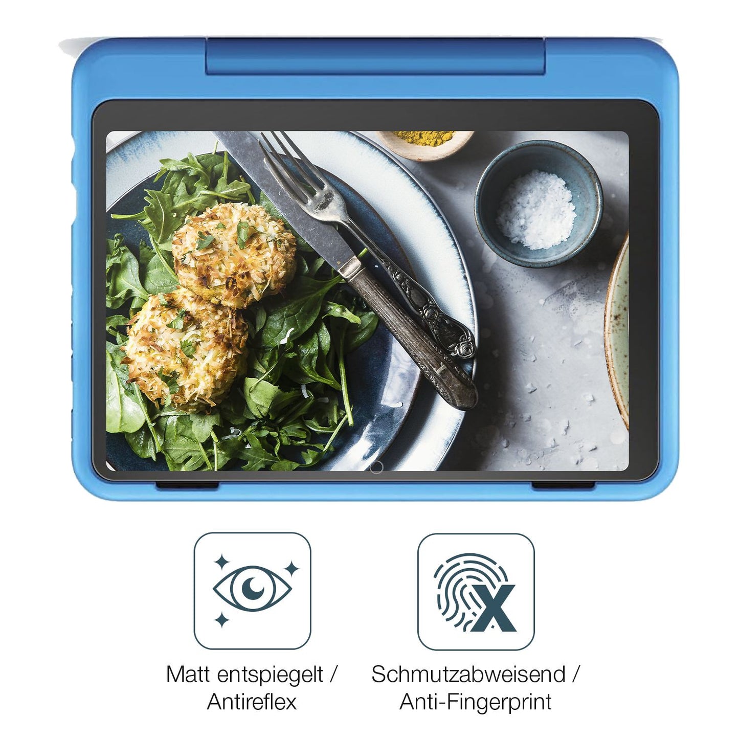 9H Hartbeschichtete, flexible Folie passend zugeschnitten für Amazon Fire HD 8 Kids Pro 2024