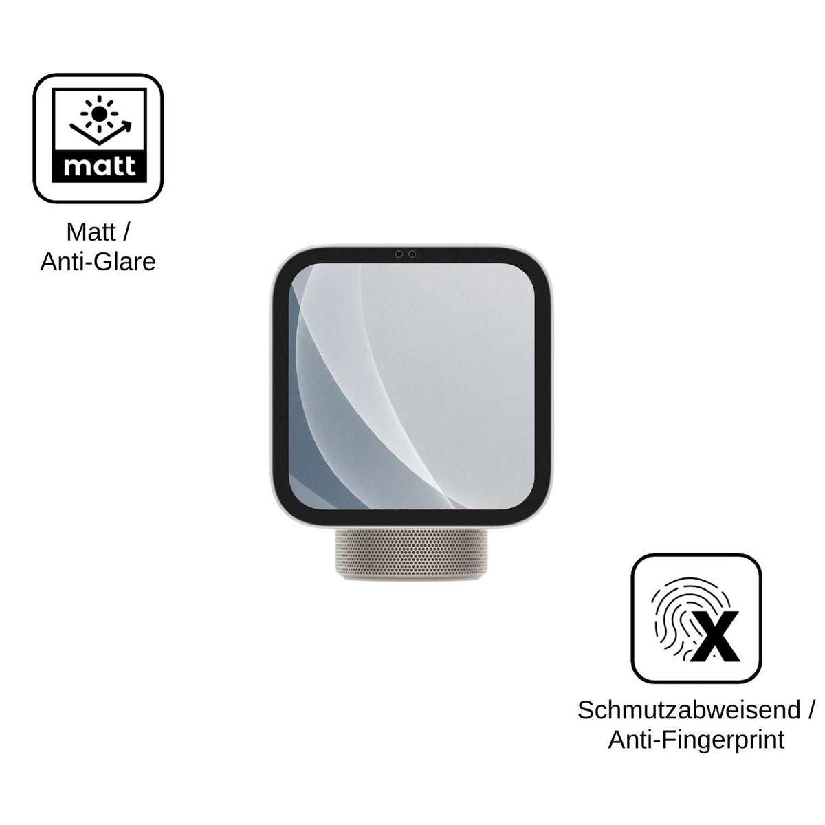 2x Screen Protector for Apple HomeView matte Flexible Glass 9H dipos