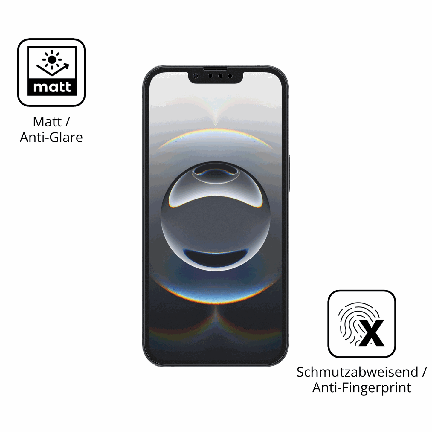 9H Hartbeschichtete, flexible Folie passend zugeschnitten f�r Apple iPhone 17e