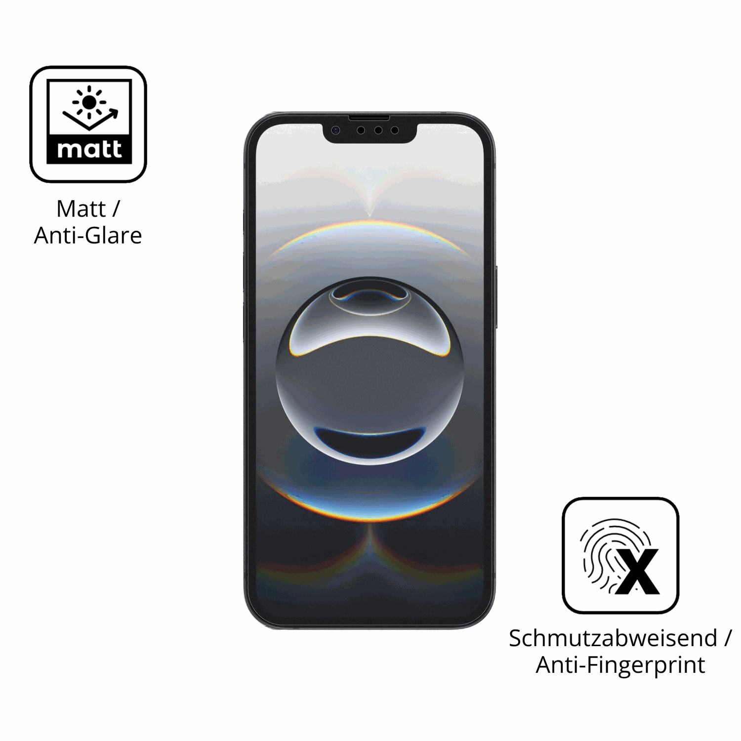 9H Hartbeschichtete, flexible Folie passend zugeschnitten f�r Apple iPhone 17e