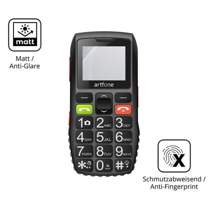 9H Hartbeschichtete, flexible Folie passend zugeschnitten für artfone C1