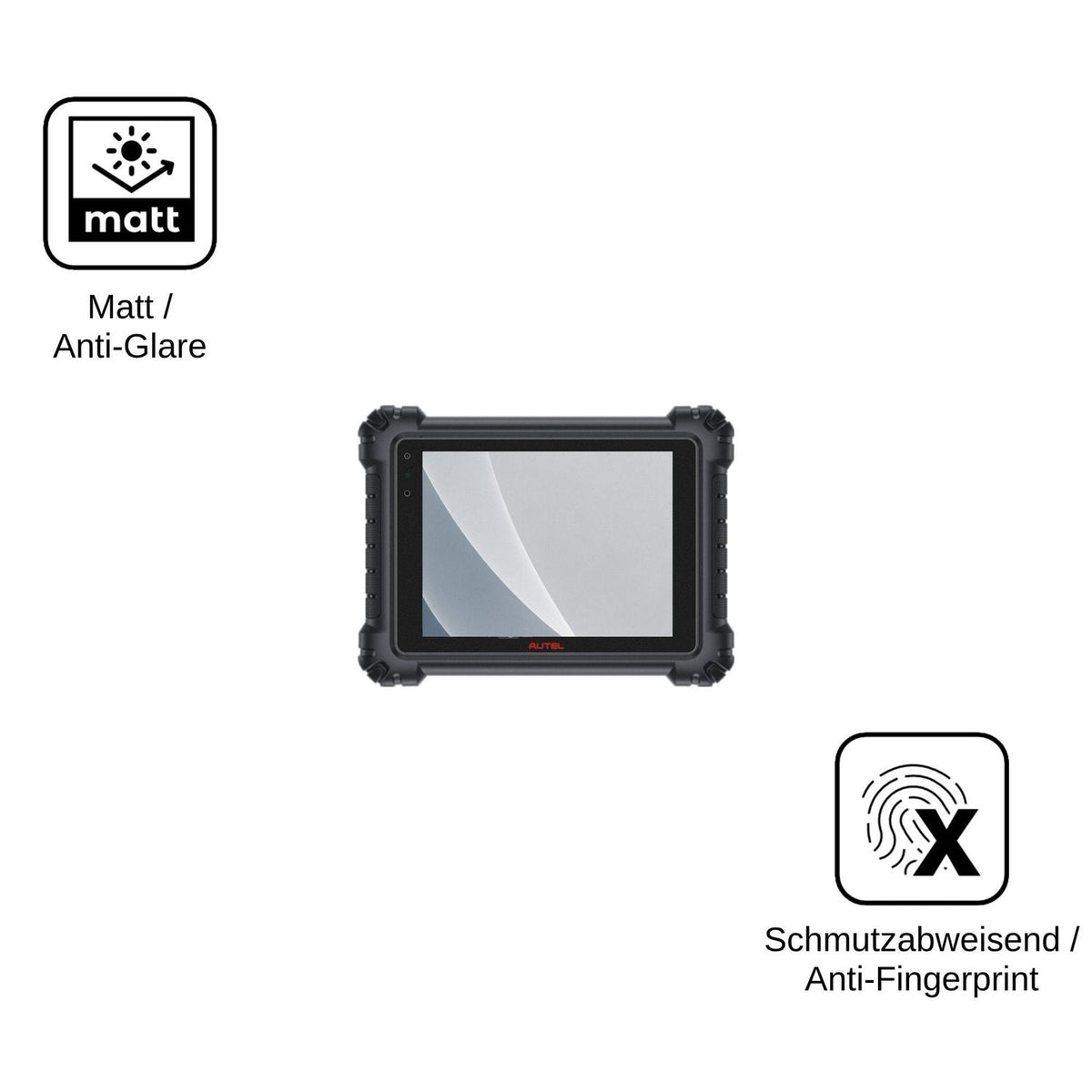 2x Screen Protector for Autel MaxiSys MS909 S2 matte Flexible Glass 9H dipos