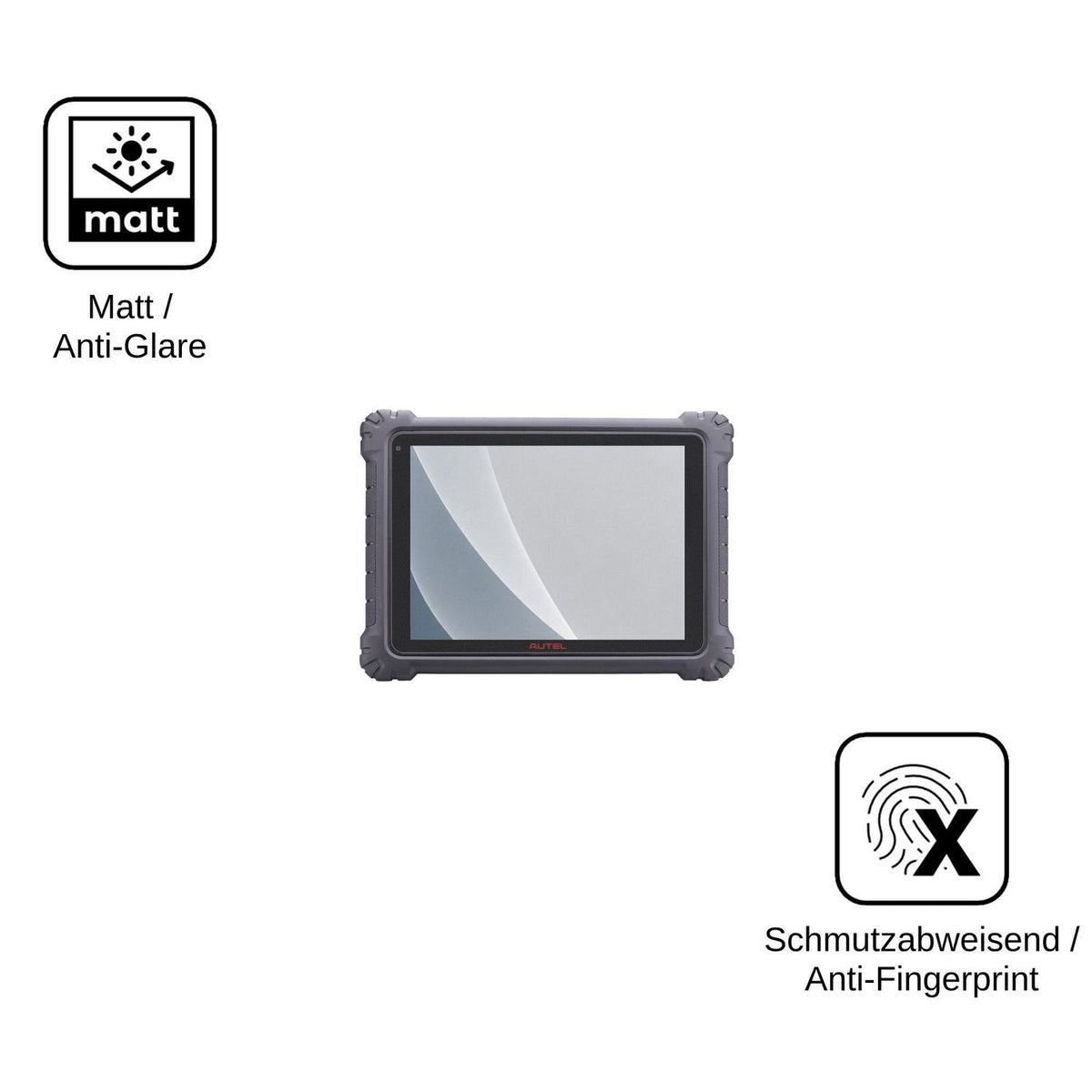 2x Screen Protector for Autel MaxiSys Ultra matte Flexible Glass 9H dipos