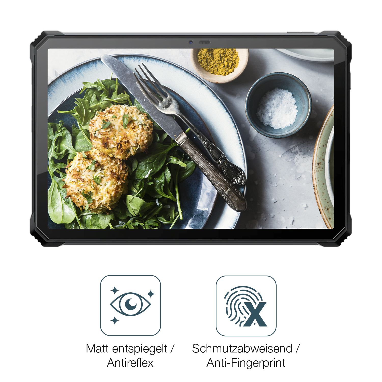 9H Hartbeschichtete, flexible Folie passend zugeschnitten für Blackview Active 12 Pro