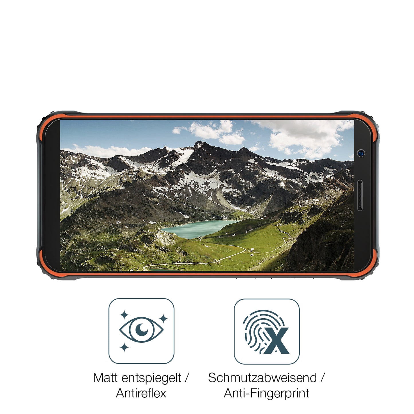 9H Hartbeschichtete, flexible Folie passend zugeschnitten für Blackview BV4900 Pro