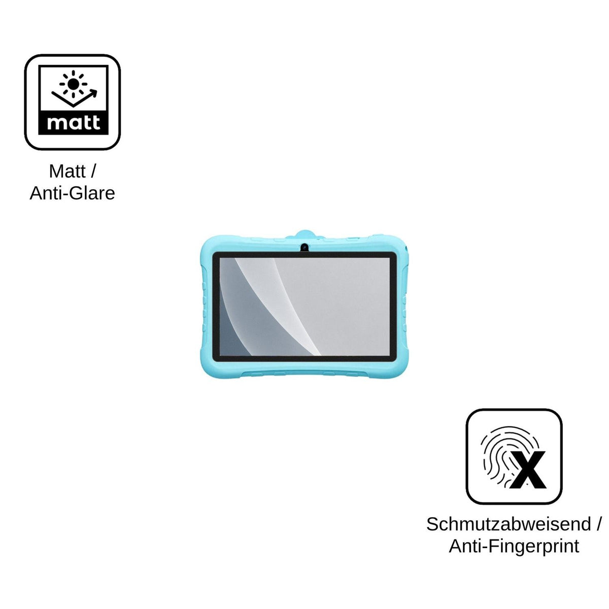 2x Screen Protector for Blackview Link Lite Kids matte Flexible Glass 9H dipos