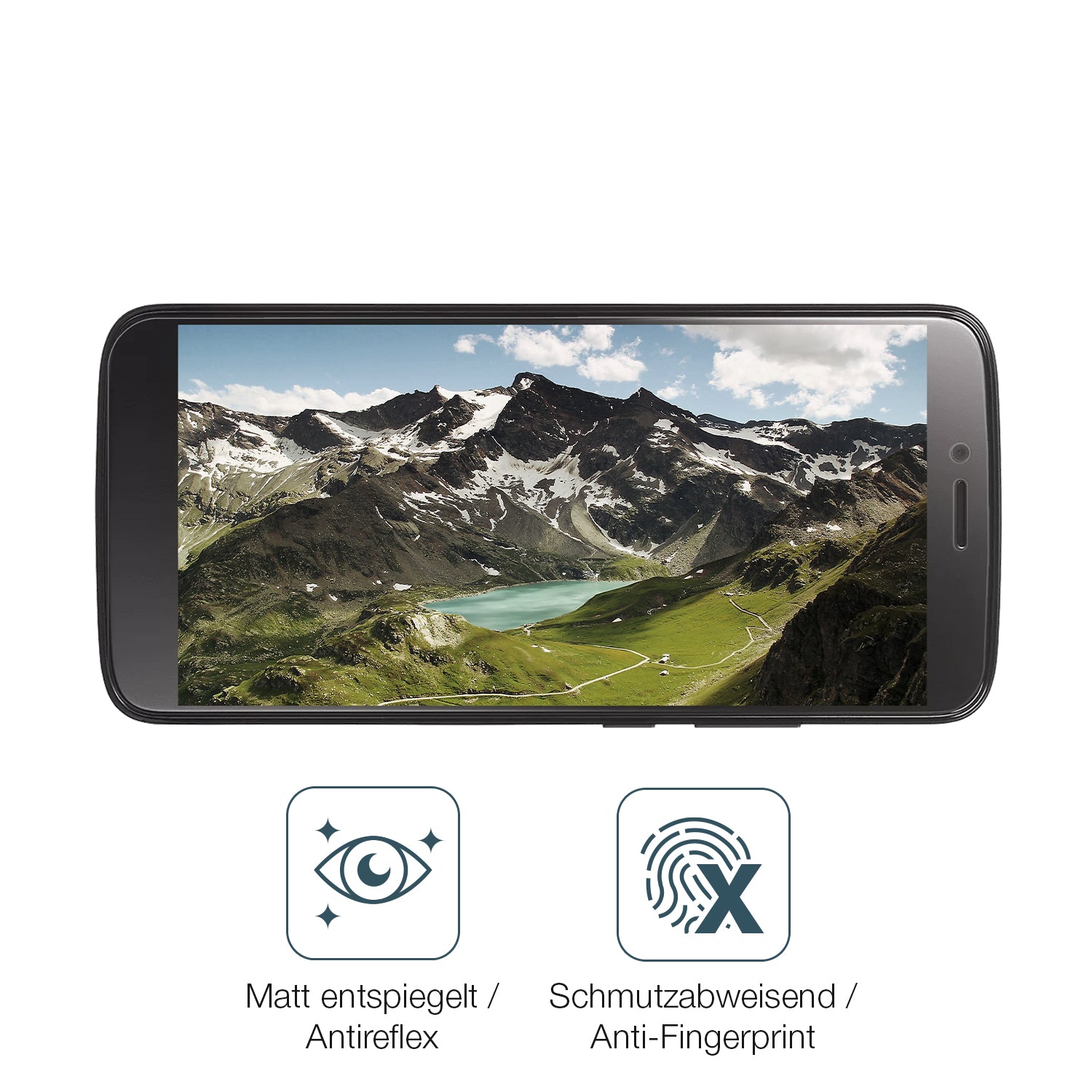 Schutz gegen Kratzer auf dem BLU View Mega Glas durch Schlüssel oder Ähnliches