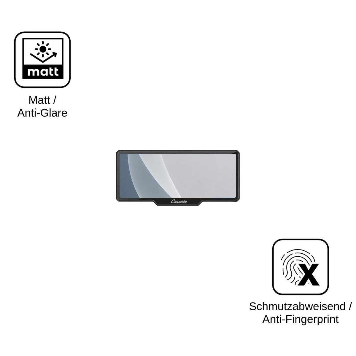 2x Screen Protector for Carpuride W619B matte Flexible Glass 9H dipos