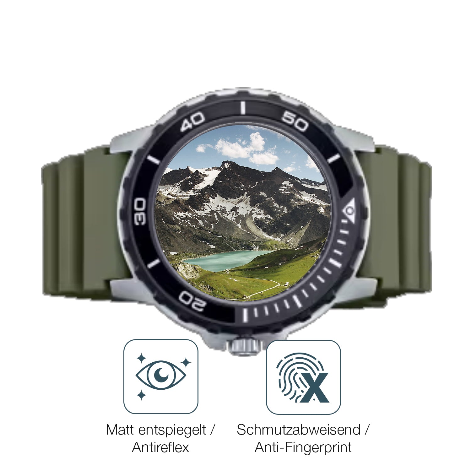 Schutz gegen Kratzer auf dem Casio MTD-125D Glas durch Schlüssel oder Ähnliches