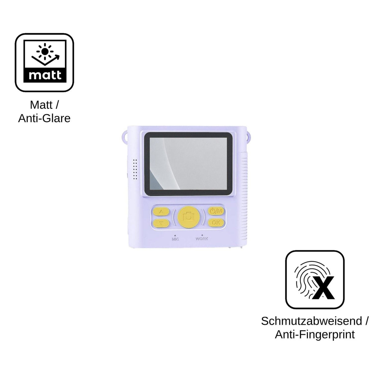 2x Screen Protector for CKATE ABS-681B matte Flexible Glass 9H dipos