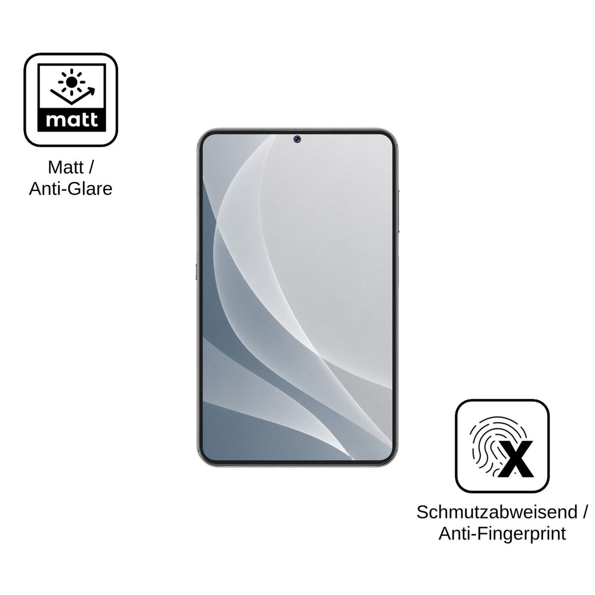 2x Screen Protector for Coolpad Cool X Wide matte Flexible Glass 9H dipos