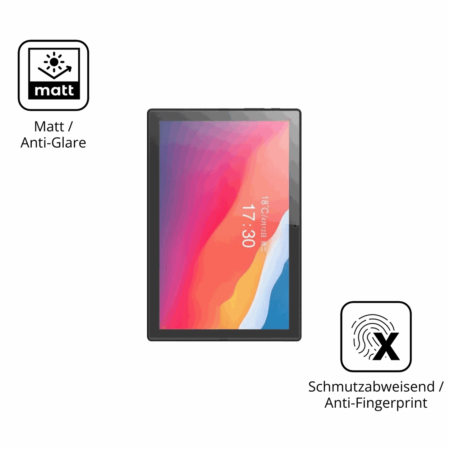 9H Hartbeschichtete, flexible Folie passend zugeschnitten für Crelander T30 Pro