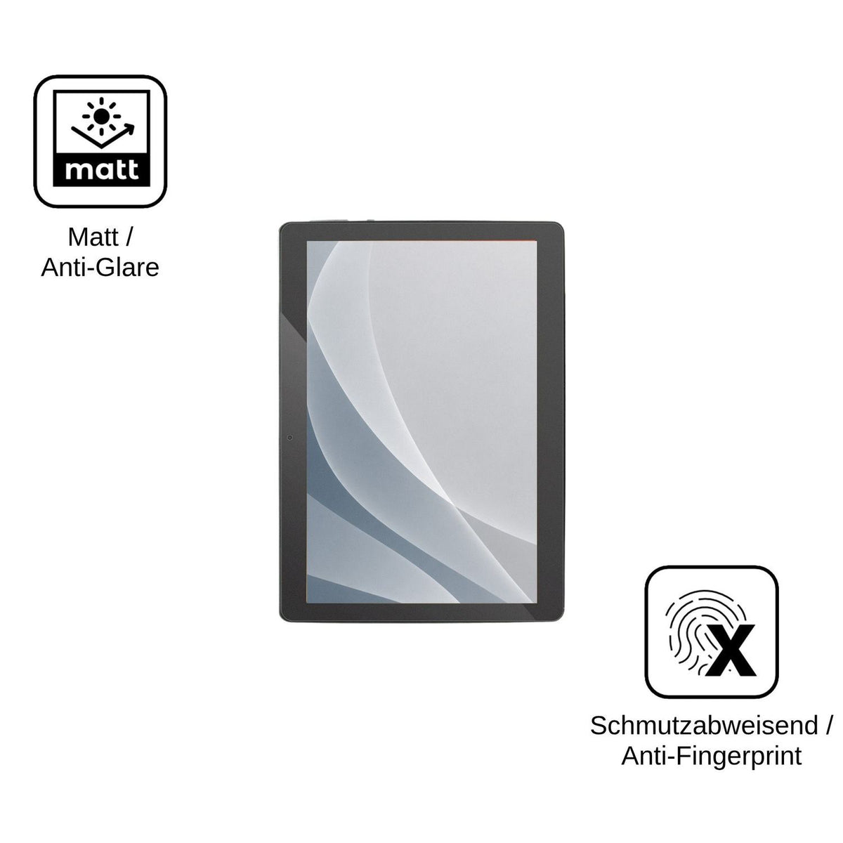 2x Screen Protector for Danew DSlide 1018 matte Flexible Glass 9H dipos