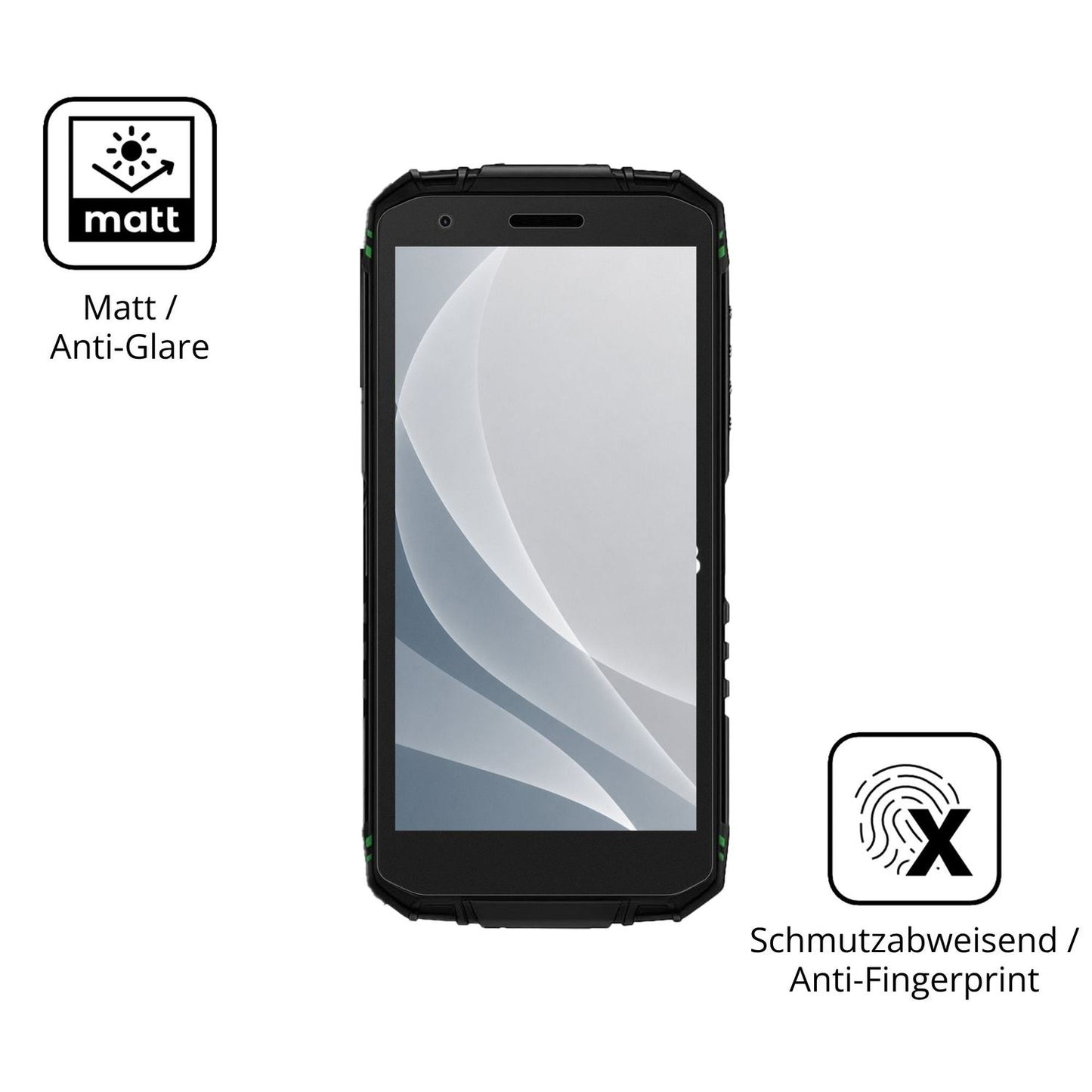 9H Hartbeschichtete, flexible Folie passend zugeschnitten für Doogee Fire 3 Pro