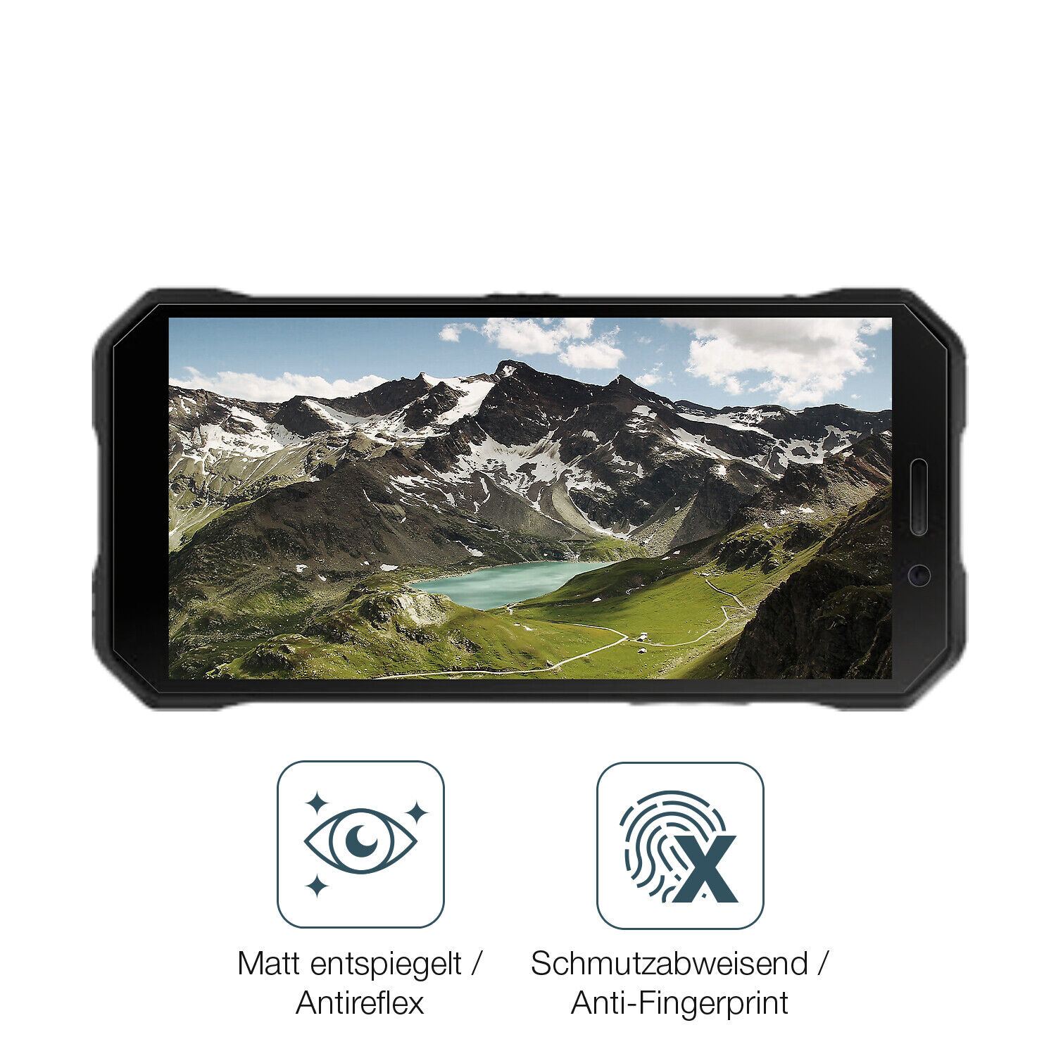 9H Hartbeschichtete, flexible Folie passend zugeschnitten für DOOGEE S51