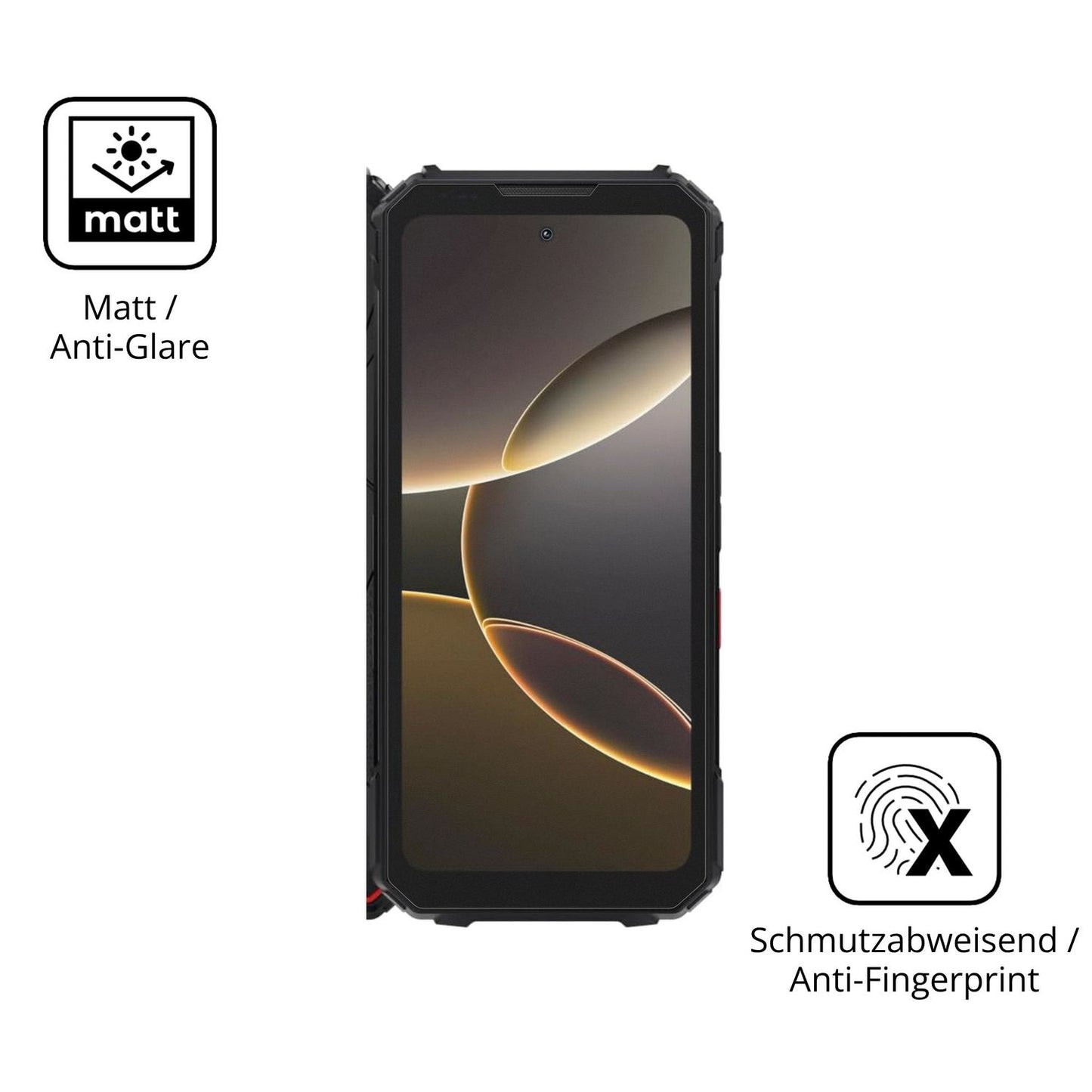9H Hartbeschichtete, flexible Folie passend zugeschnitten für DOOGEE V Max LR 5G