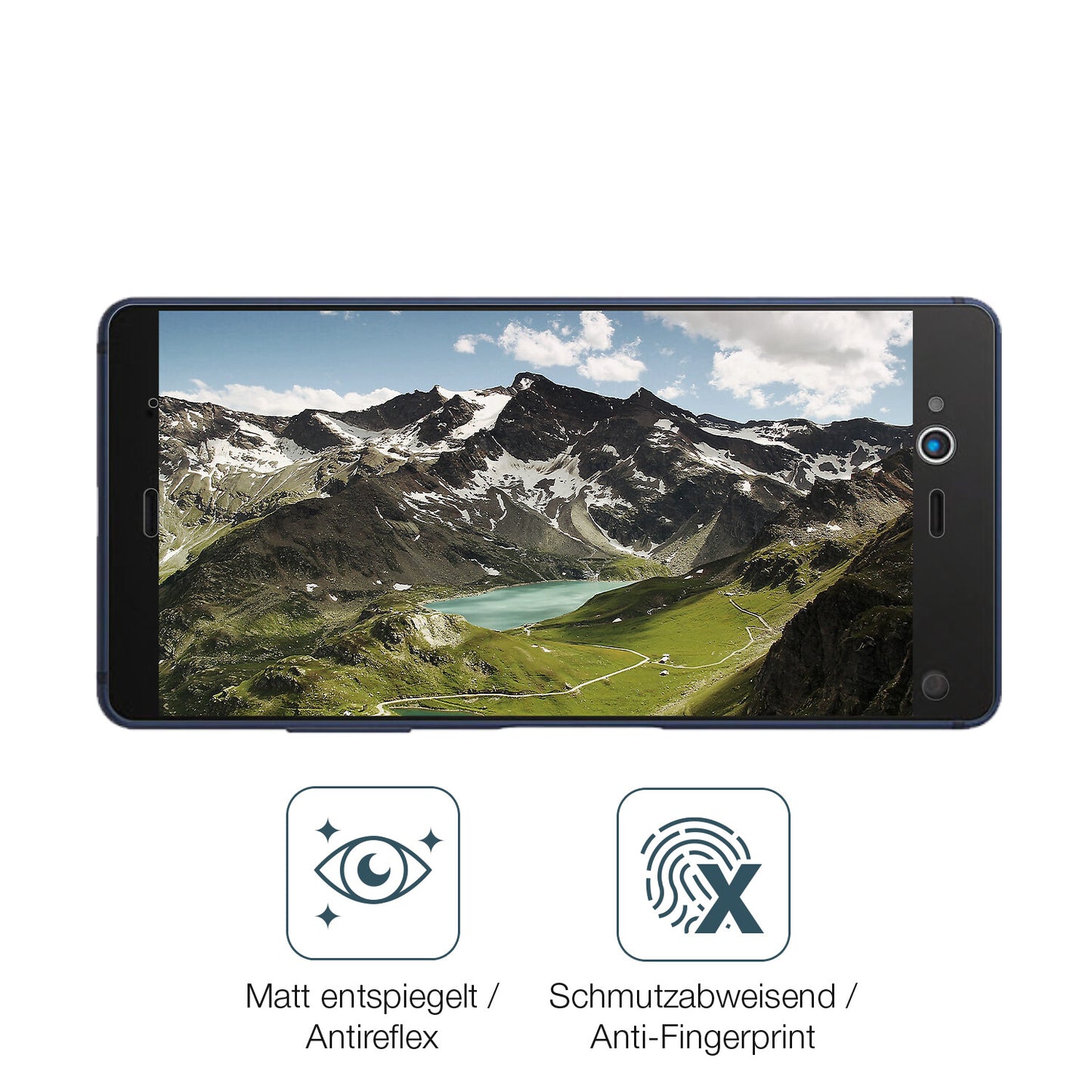 9H Hartbeschichtete, flexible Folie passend zugeschnitten für Fujitsu Arrows NX F-01K