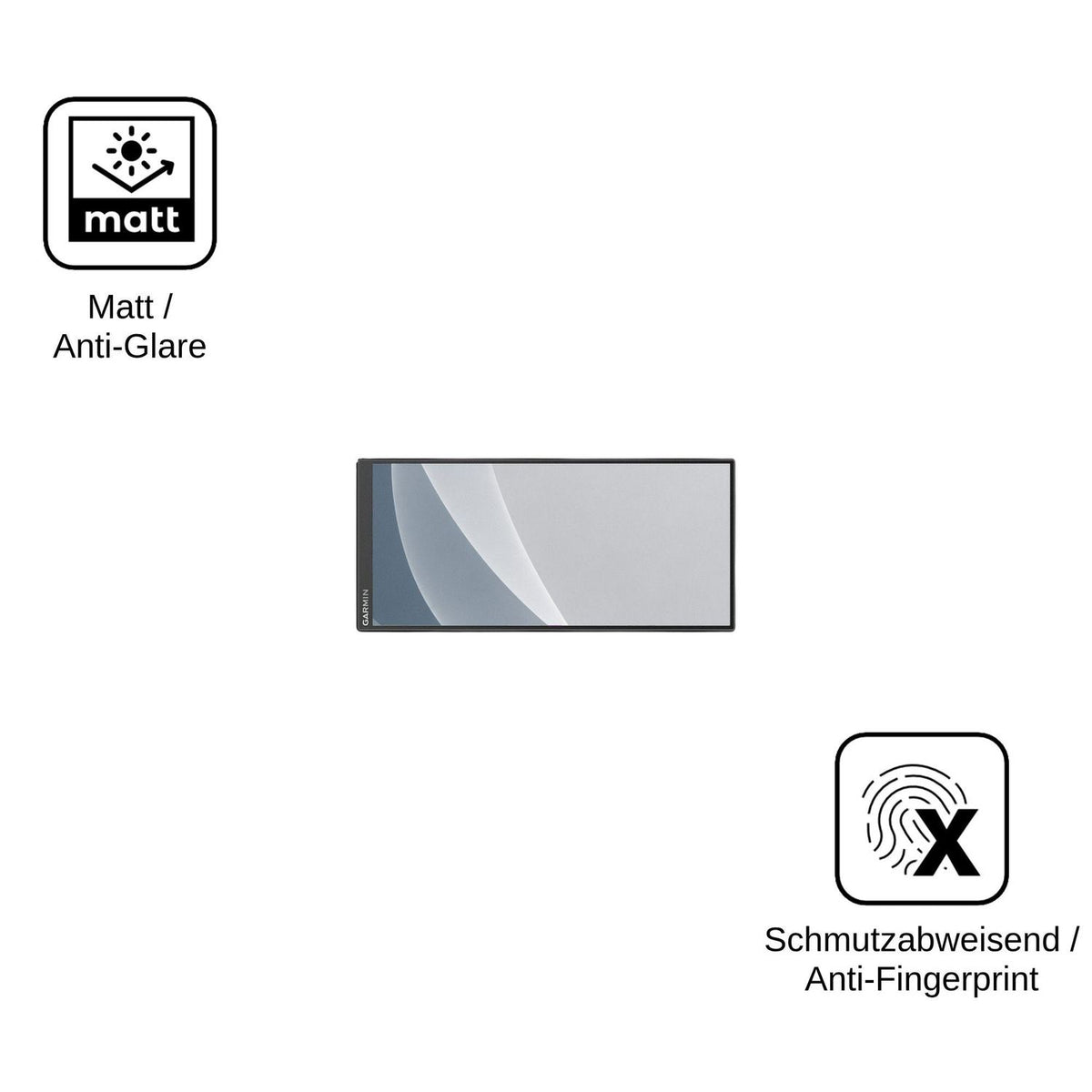2x Screen Protector for Garmin Drive 8.8 matte Flexible Glass 9H dipos