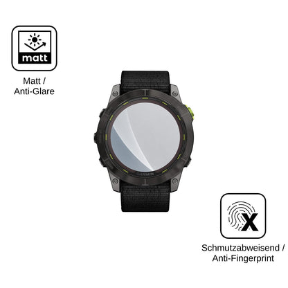2x Screen Protector for Garmin Enduro 2 matte Flexible Glass 9H dipos