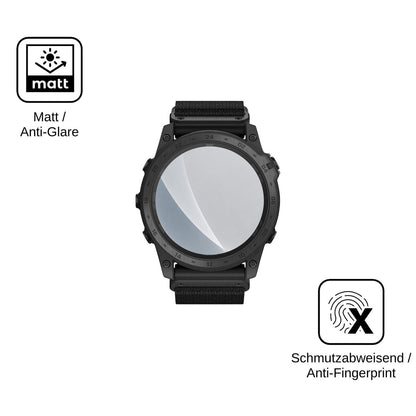 2x Screen Protector for Garmin tactix 7 Pro Ballistics Edition matte Flexible Glass 9H dipos