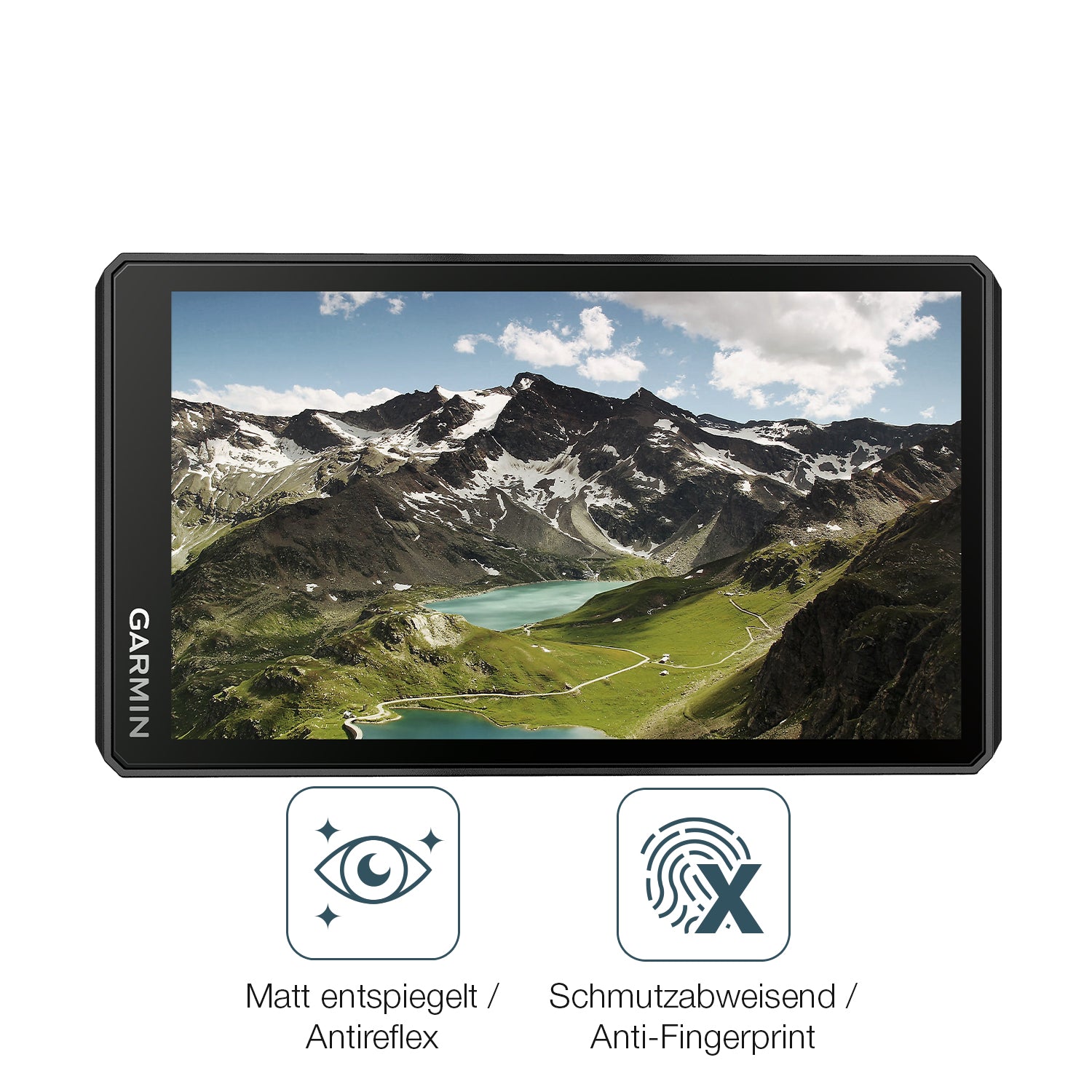 Schutz gegen Kratzer auf dem Garmin zumo XT2 Glas durch Schlüssel oder Ähnliches