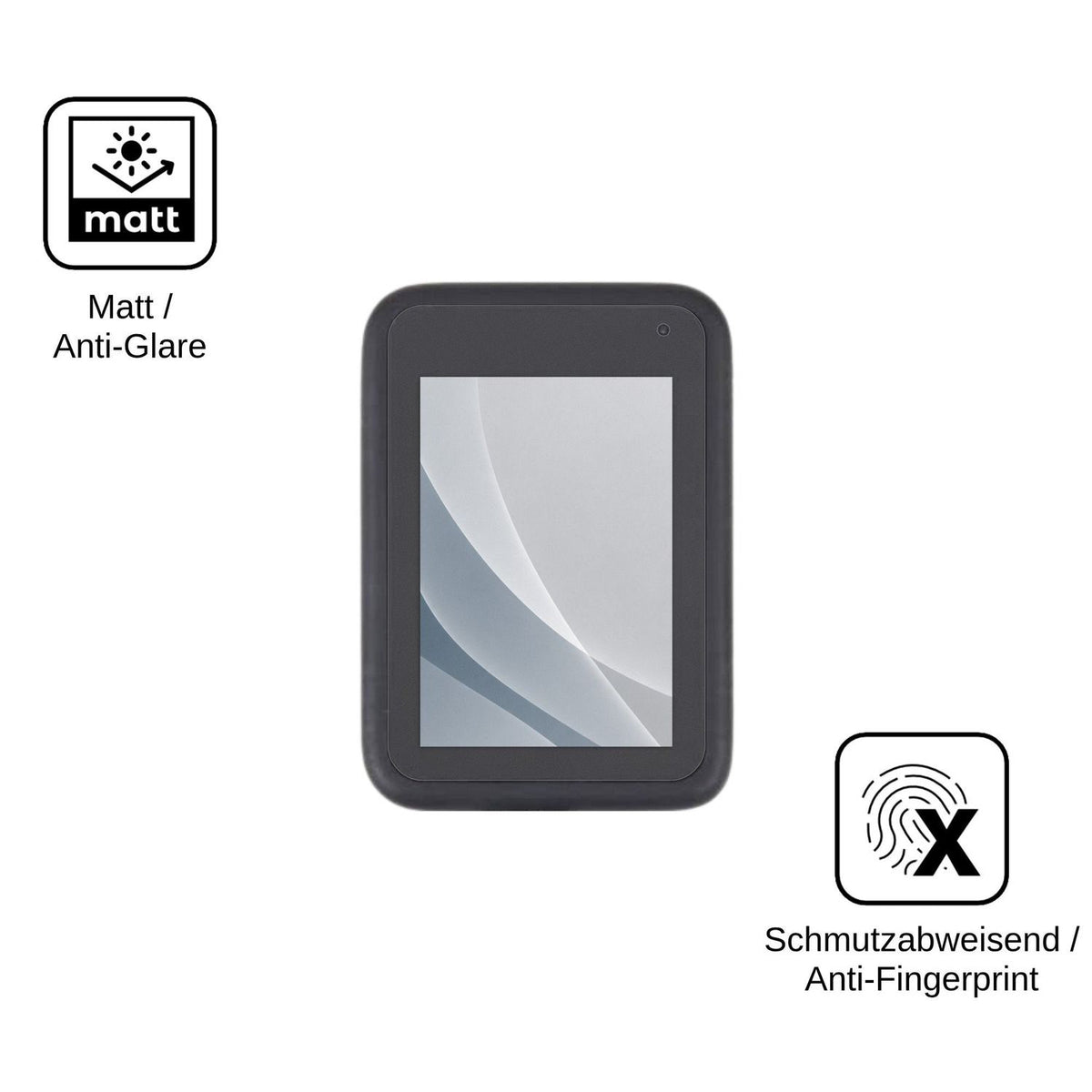 2x Screen Protector for GoPro Hero 10 matte Flexible Glass 9H dipos