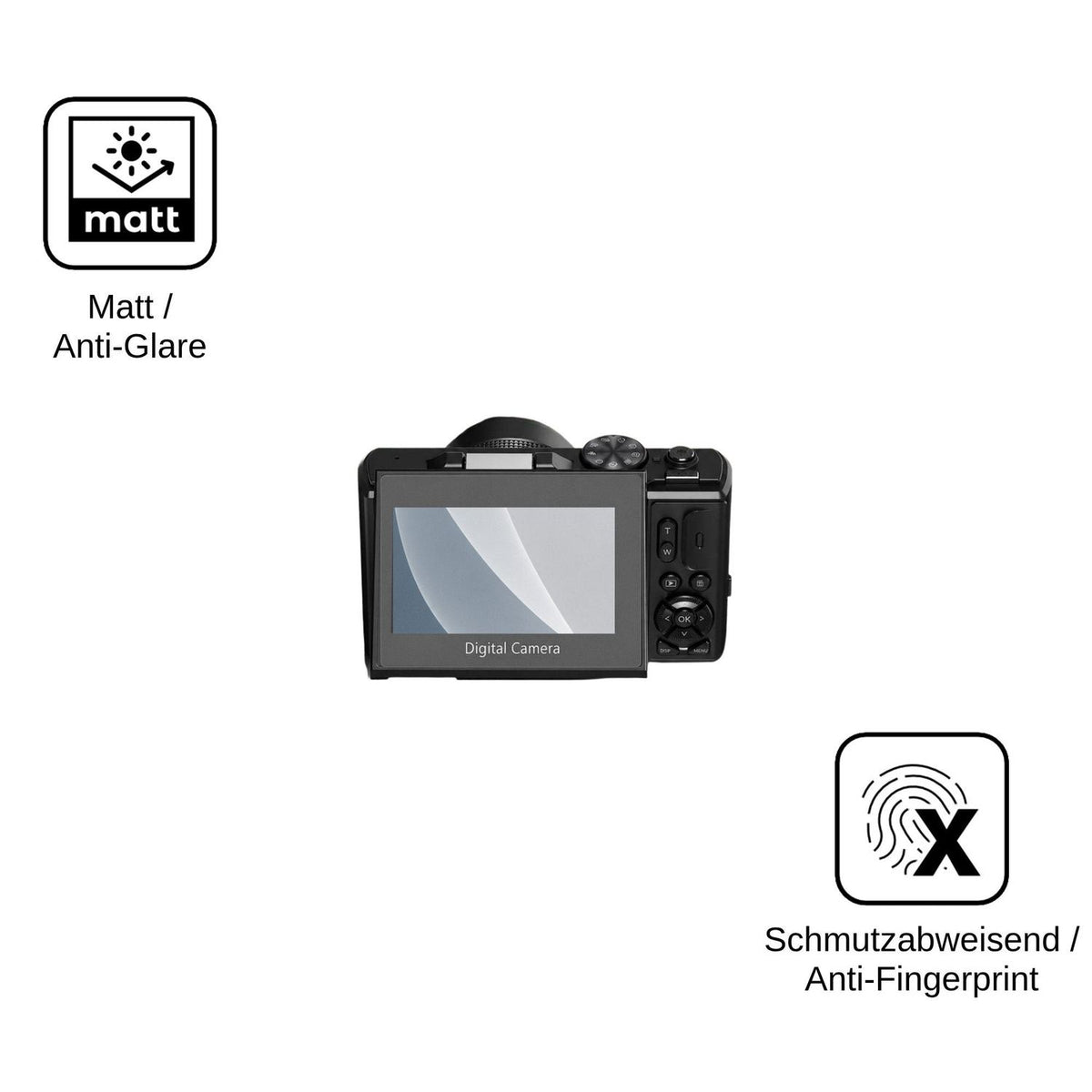 2x Screen Protector for H-Bocam W081 matte Flexible Glass 9H dipos