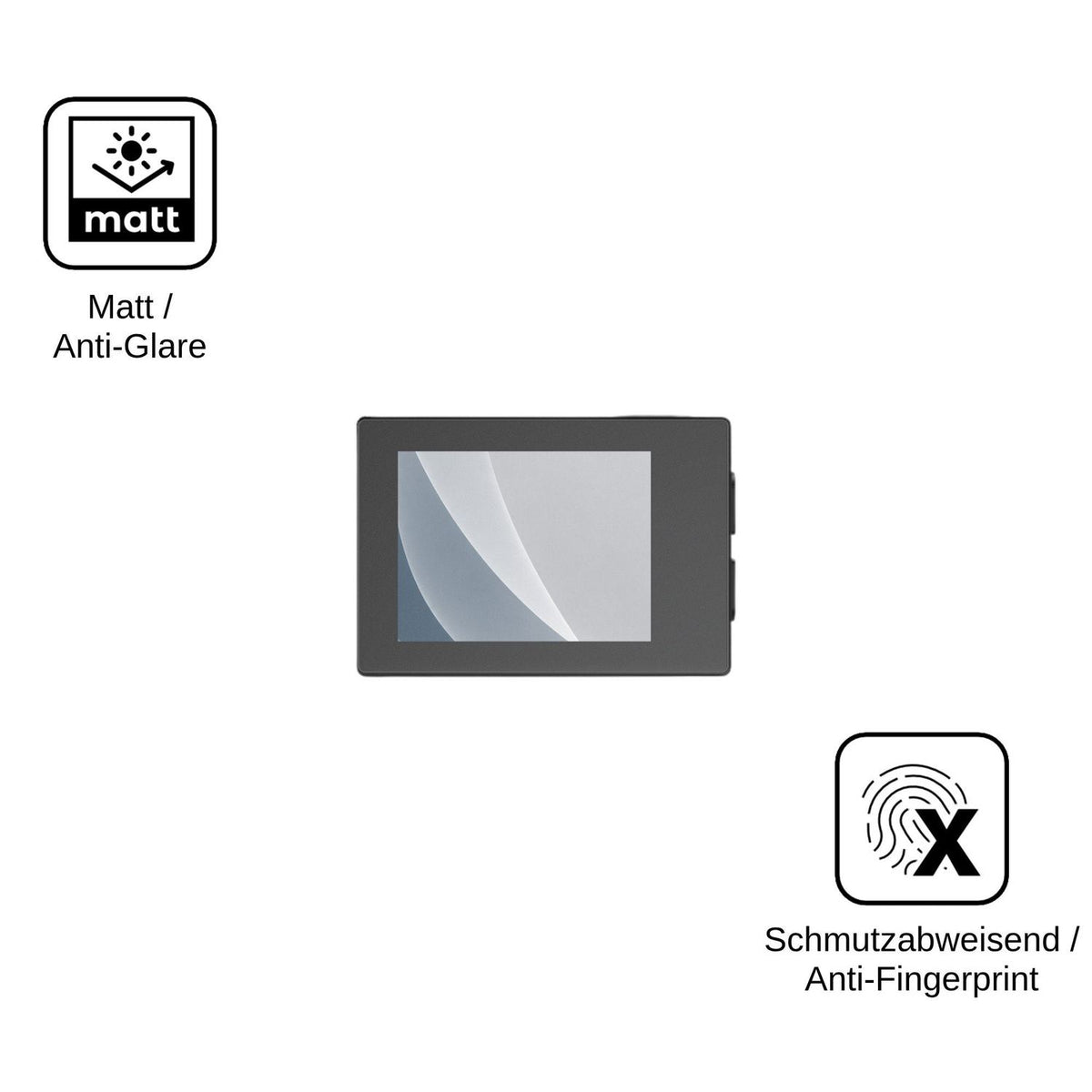 2x Screen Protector for Hiicam sp10 matte Flexible Glass 9H dipos